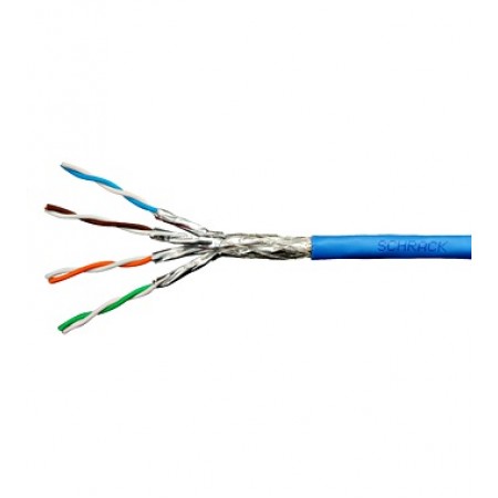 Cablu S/FTP Cat.7, 4x2xAWG23/1,1.000Mhz,LS0H,30%, albastru